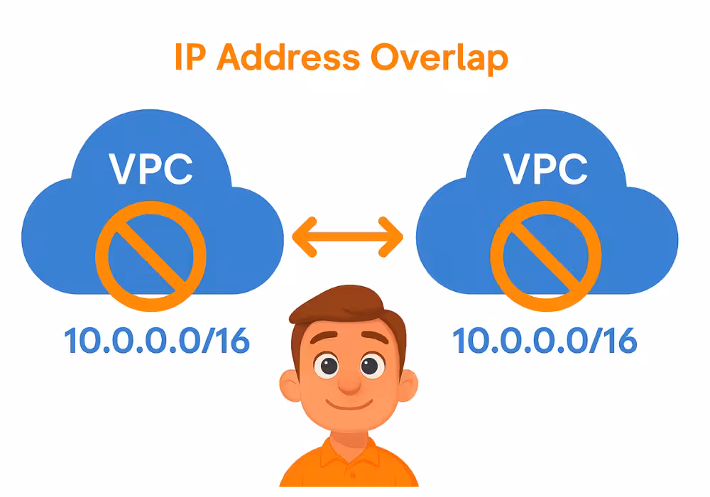 IP Address overlap with default VPC subnets